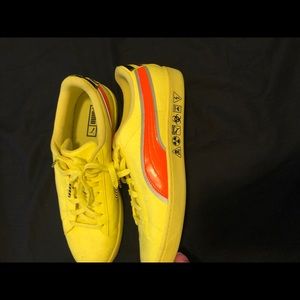Puma Neon Yellow “HAZARD” Sneakers